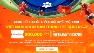 voucher giảm trực tiếp 200 ngàn khi khách hàng đăng ký dịch vụ FPT
