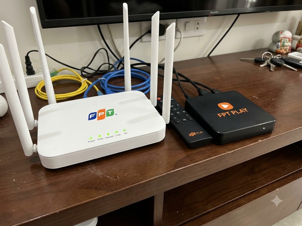 Modem Wi-Fi 6 FPT trang bị miễn phí khi đăng ký lắp mạng tại Phường 15, Quận Tân Bình.